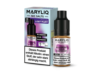 MARYLIQ - Blueberry Sour Raspberry - 10mg/ml Nikotinsalz