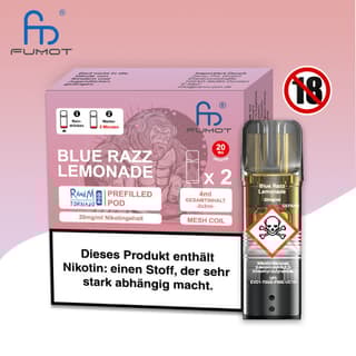 RandM Tornado Pods - Blue Razz Lemonade (2er Pack)