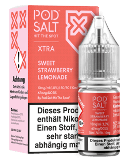 Pod Salt Xtra Serie - Sweet Strawberry Lemonade 10mg/ml