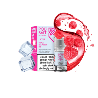 Pod Salt Xtra Serie - Triple Raspberry Ice 10mg/ml