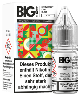 Big Tasty NicSalts - Strawberry Kiwi Blast 20mg/ml