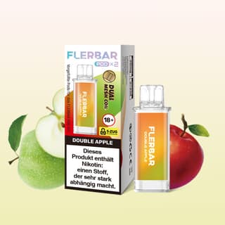 Flerbar Pod - Double Apple (2er Pack)
