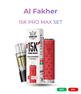 Al Fakher 15k Pro Max Set (Farbe &amp; Pod frei w&auml;hlbar)