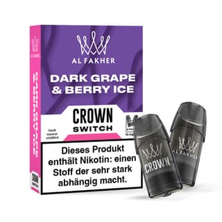 Al Fakher Crown Switch - Dark Grape &amp; Berry Ice (2er Pack)