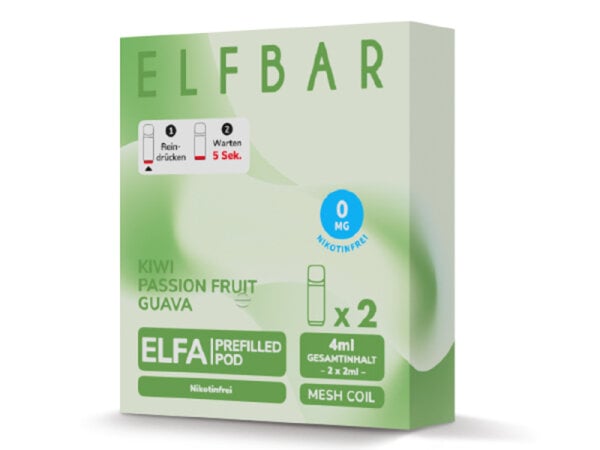 ELFA - Kiwi Passion Fruit Guava (2er Pack) Nikotinfrei