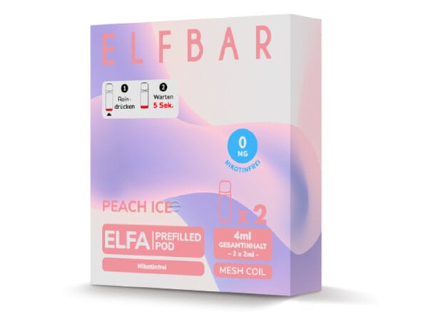 ELFA - Peach Ice (2er Pack) Nikotinfrei