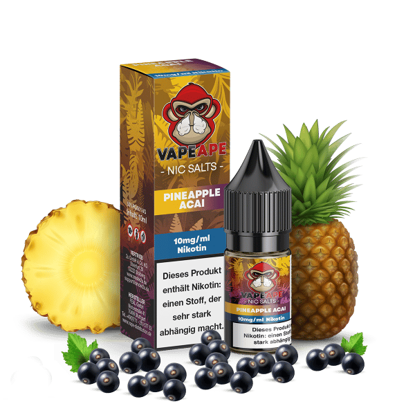 VapeApe Liquid - Pineapple Acai 10mg/ml