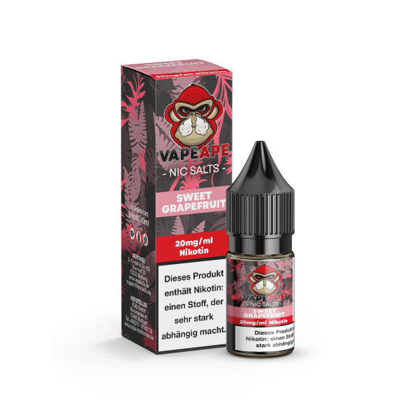 VapeApe Liquid 10ml - Sweet Grapefruit 20mg/ml