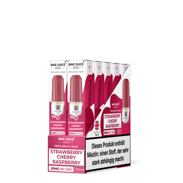 Bar Juice 5000 - Strawberry Cherry Raspberry 20mg/ml NicSalt