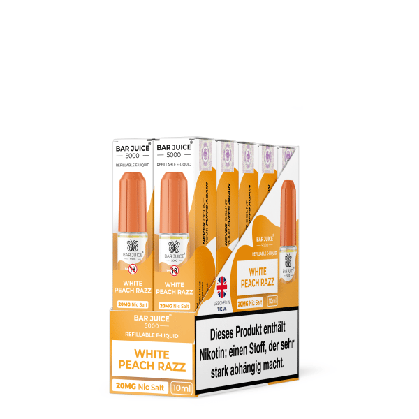 Bar Juice 5000 - White Peach Razz 20mg/ml NicSalt