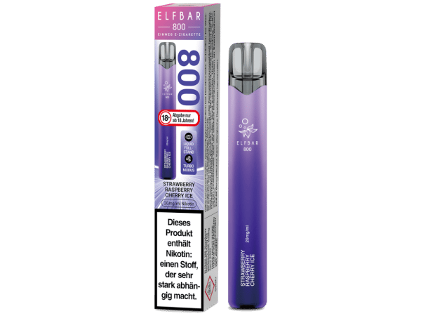 Elfbar 800 - Strawberry Raspberry Cherry Ice