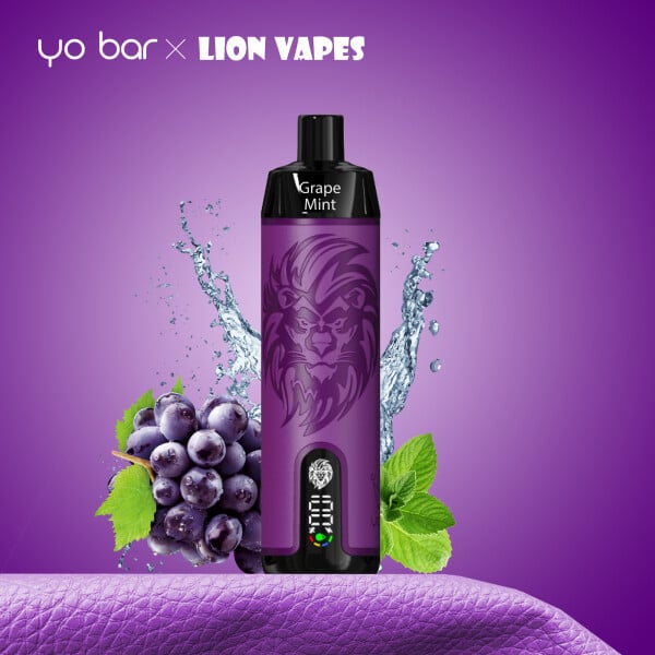 YO BAR X LION VAPES - Grape Mint 0mg/ml