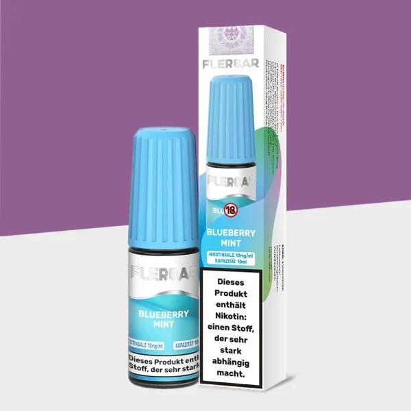 Flerbar Liquid - Blueberry Mint 10mg/ml Nikotinsalz