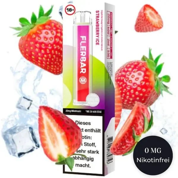 Flerbar M - Strawberry Ice Nikotinfrei