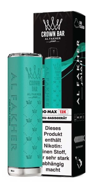 Al Fakher Pro Max 12k Akkutr&auml;ger 900mAh - Teal