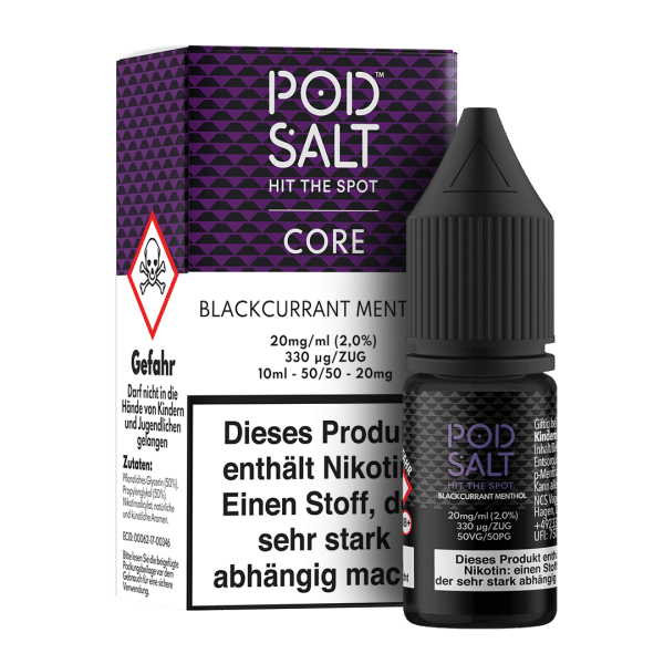 Pod Salt Core Serie - Blackcurrant Menthol 20mg/ml Nikotinsalz