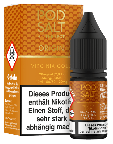 Pod Salt Origin Serie - Virginia Gold 20mg/ml