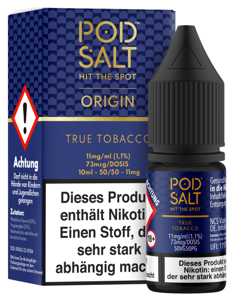 Pod Salt Origin Serie - True Tobacco 11mg/ml