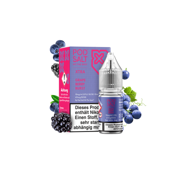 Pod Salt Xtra Serie - Grape Berry Burst 10mg/ml