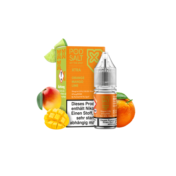 Pod Salt Xtra Serie - Orange Mango Lime 10mg/ml