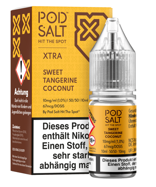 Pod Salt Xtra Serie - Sweet Tangerine Coconut 10mg/ml