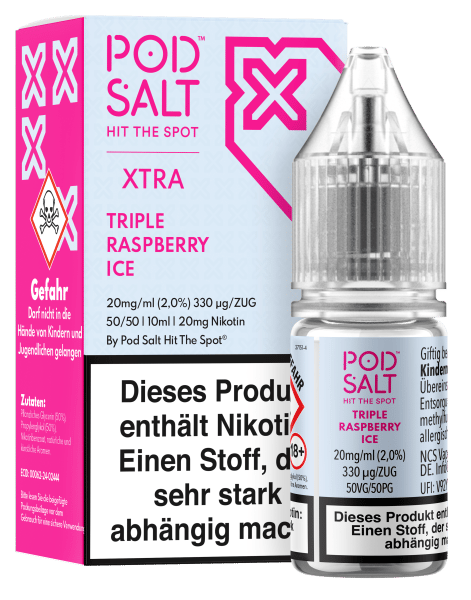 Pod Salt Xtra Serie - Triple Raspberry Ice 20mg/ml
