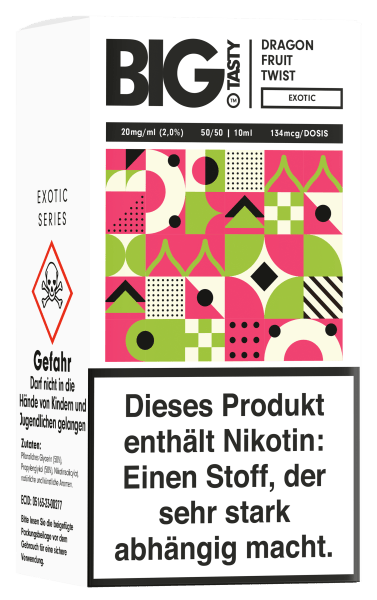 Big Tasty NicSalts - Dragon Fruit Twist 20mg/ml