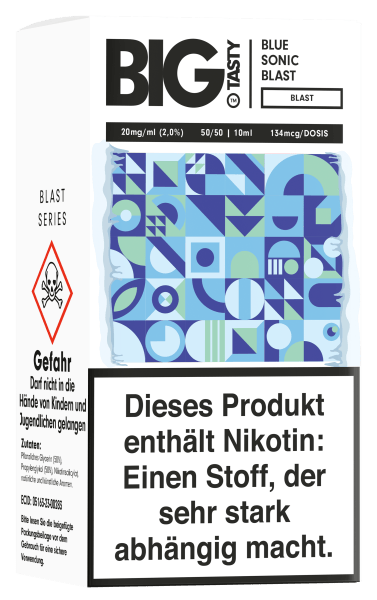 Big Tasty NicSalts - Blue Sonic Blast 20mg/ml