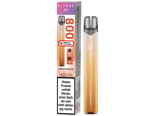 Elfbar 800 - Cream Tobacco 20mg/ml
