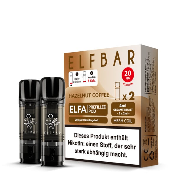 ELFA - Hazelnut Coffee 20mg/ml (2er Pack)