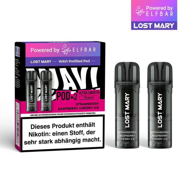 Lost Mary WAVI - Strawberry Raspberry Cherry Ice (2er Pack)