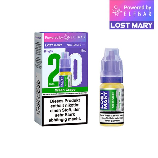 Lost Mary NicSalts - Green Grape 20mg/ml