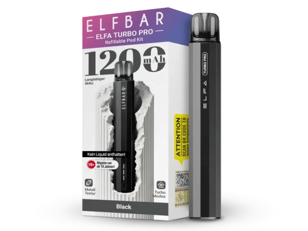 ELFA TURBO PRO KIT (Basisger&auml;t und 1 Pod) - Black