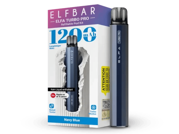 ELFA TURBO PRO KIT (Basisger&auml;t und 1 Pod) - Navy Blue