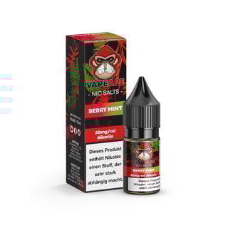 VapeApe Liquid 10ml - Berry Mint 20mg/ml