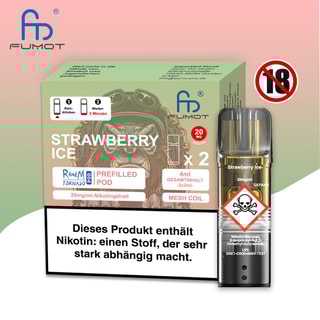 RandM Tornado Pods - Strawberry Ice (2er Pack)