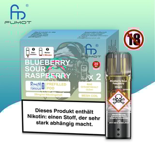 RandM Tornado Pods - Blueberry Sour Raspberry (2er Pack)