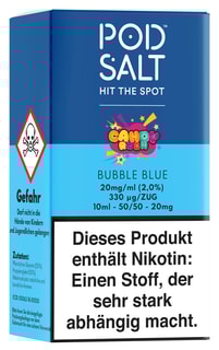 Pod Salt Fusion Serie - Bubble Blue 20mg/ml