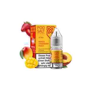 Pod Salt Xtra Serie - Mango Strawberry Peach 10mg/ml