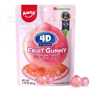 Amos - Gummy 4D - Peach Burst 65g [CN]