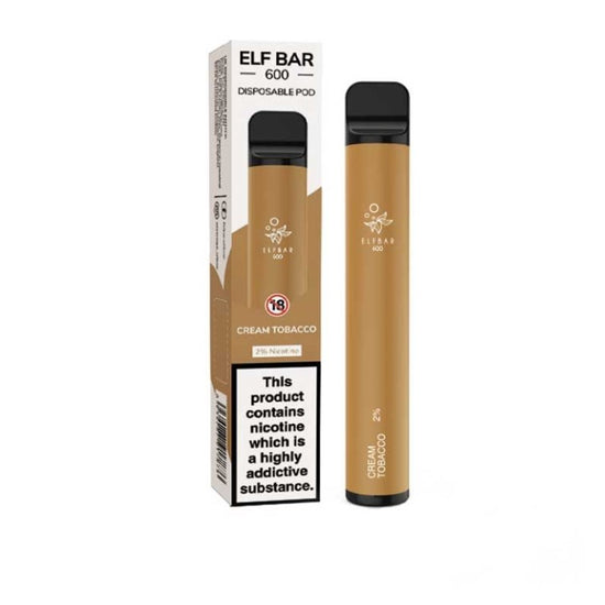 Elf Bar ELFBAR Cream Tobacco Vape mit Tabak Geschmack Aroma für Dampfer