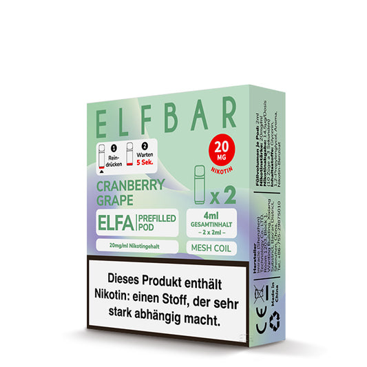 ELFA CP by Elf Bar - Prefilled Liquid POD - Cranberry Grape