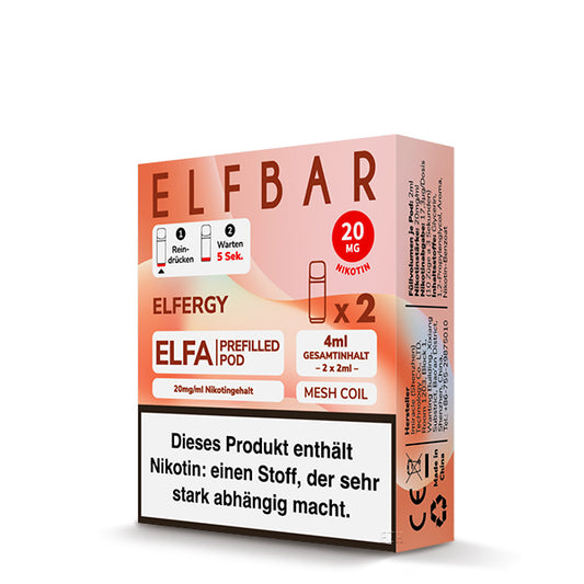 ELFA CP by Elf Bar - Prefilled Liquid POD - Elfergy