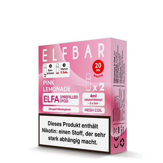 ELFA CP by Elf Bar - Prefilled Liquid POD - Pink Lemonade