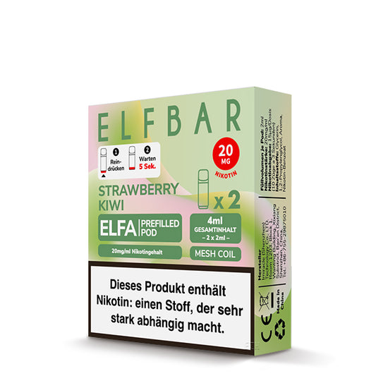 ELFA CP by Elf Bar - Prefilled Liquid POD - Strawberry Kiwi