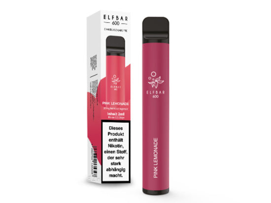 ELF BAR CP 600 Pink Lemonade Vape Stick Pen Einweg E-Zigarette Dampfen Aroma Geschmack Liquid Fruchtig Saftig