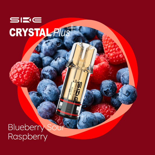 SKE Crystal Plus - Prefilled Liquid POD - Blueberry Sour Raspberry