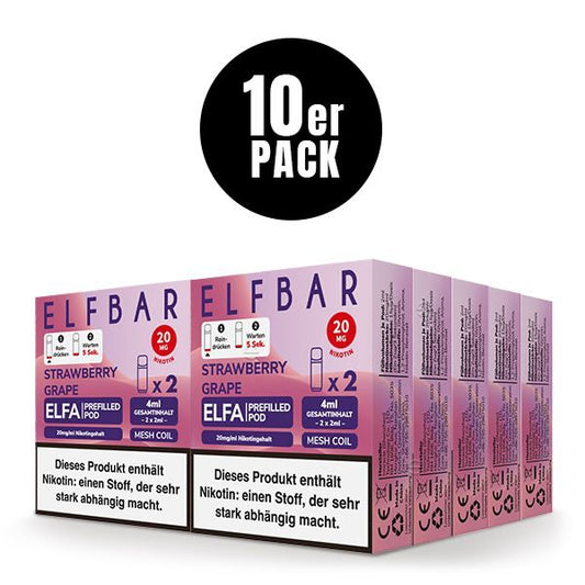 ELFA CP by Elf Bar - Prefilled Liquid POD - Strawberry Grape