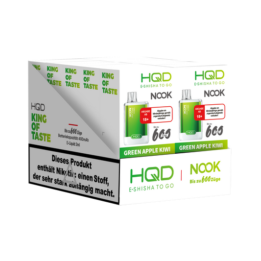 HQD Nook- Green Apple Kiwi Vape Stick