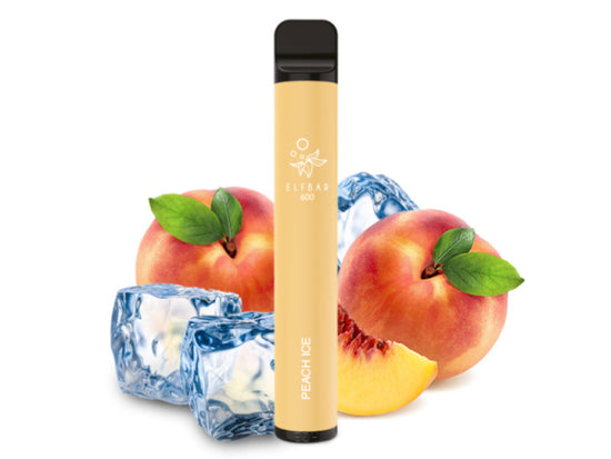Elf Bar 600 CP Einweg Vape E-Zigarette Peach Ice Pfirsich E-Shisha 20mg mit Nikotin Früchte Obst Aroma